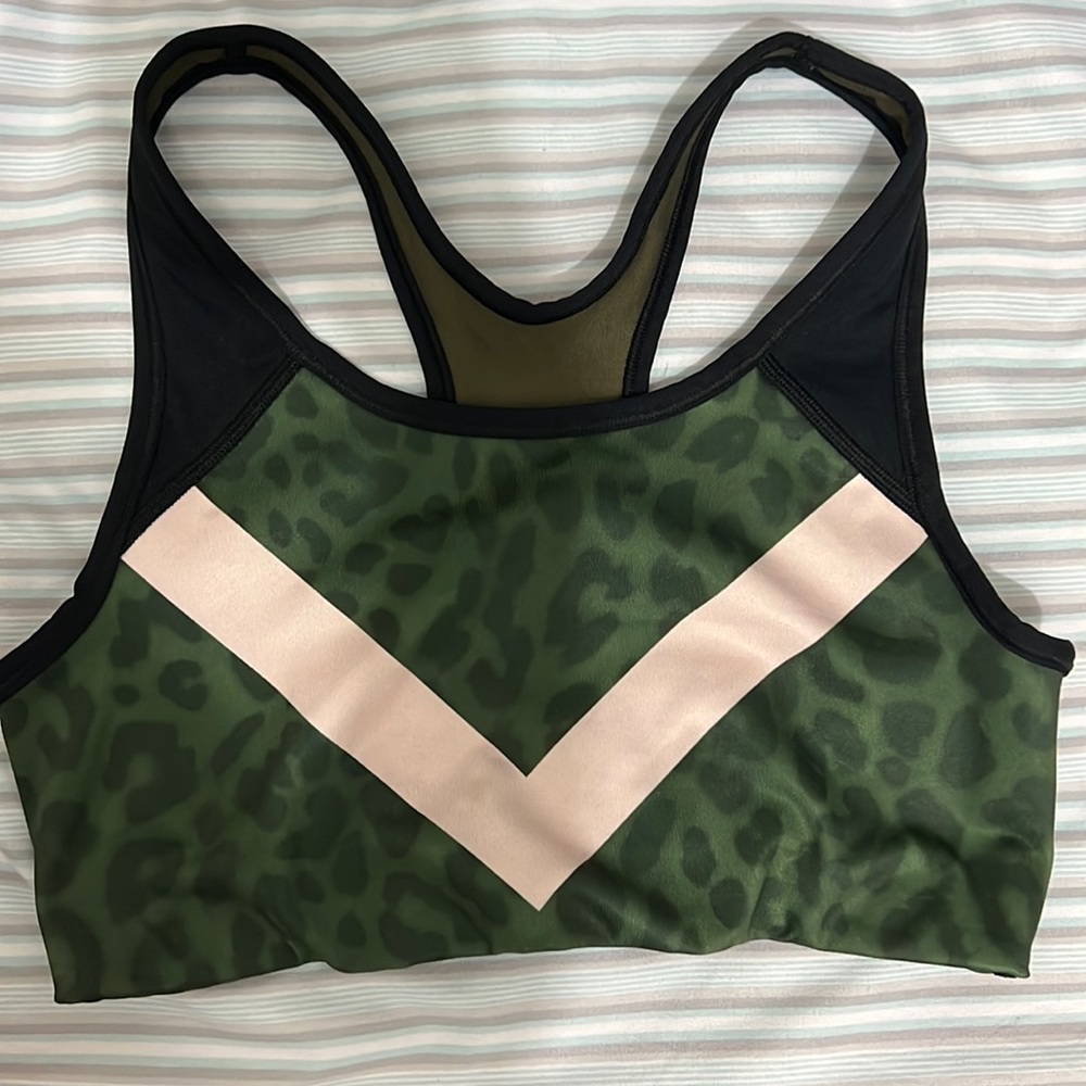 Pink sport bra